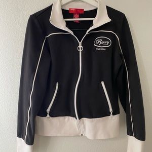 Vintage roxy biker style zip up jacket.